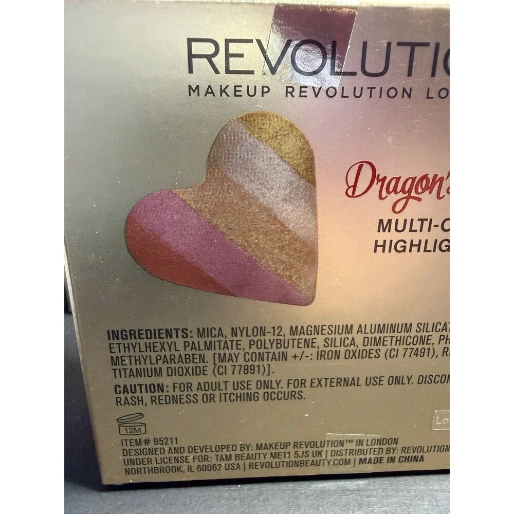 Revolution Dragon’s Heart Multi‑Color Highlighter – Rainbow Glow Illuminator